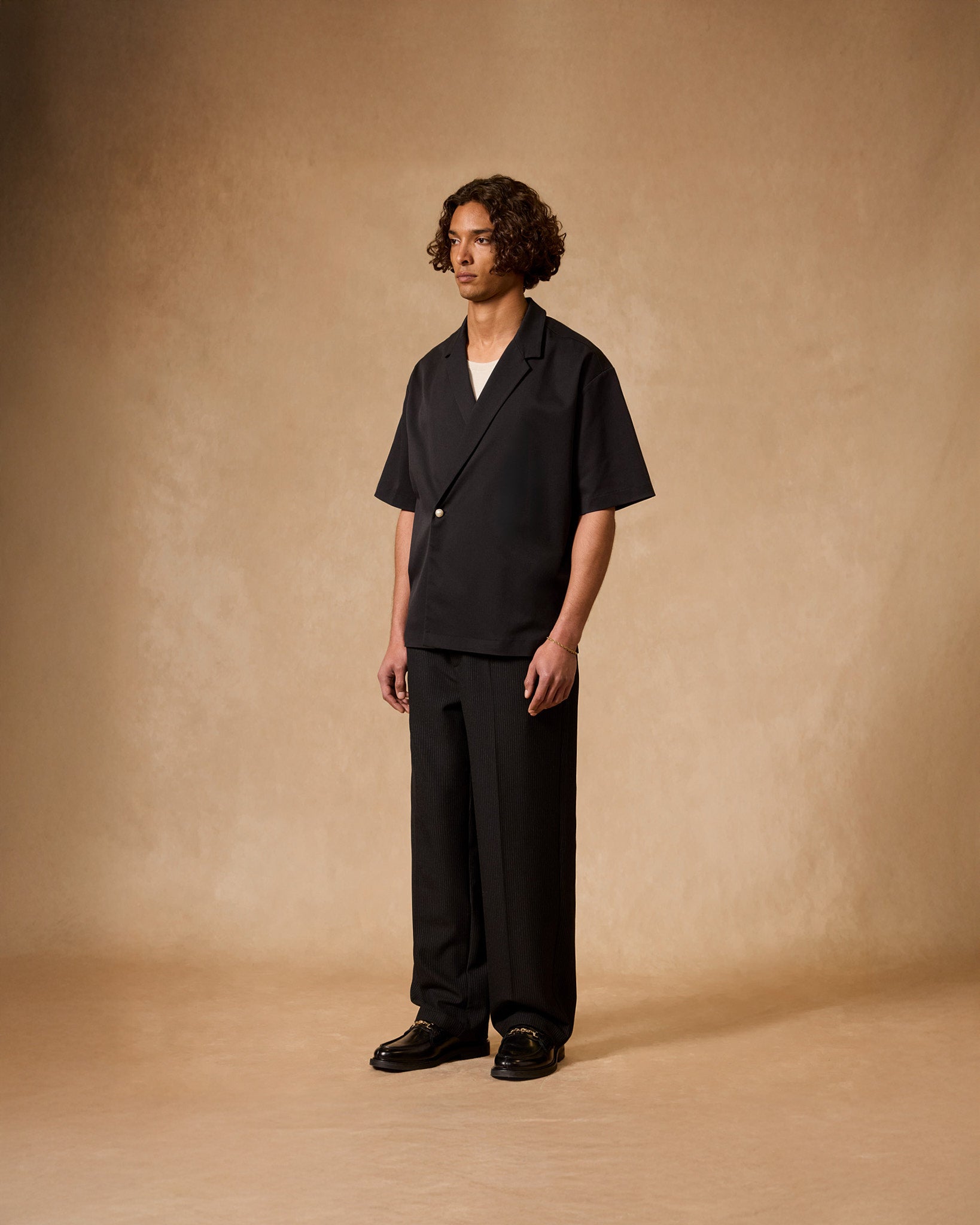 Double Breasted Twill Shirt