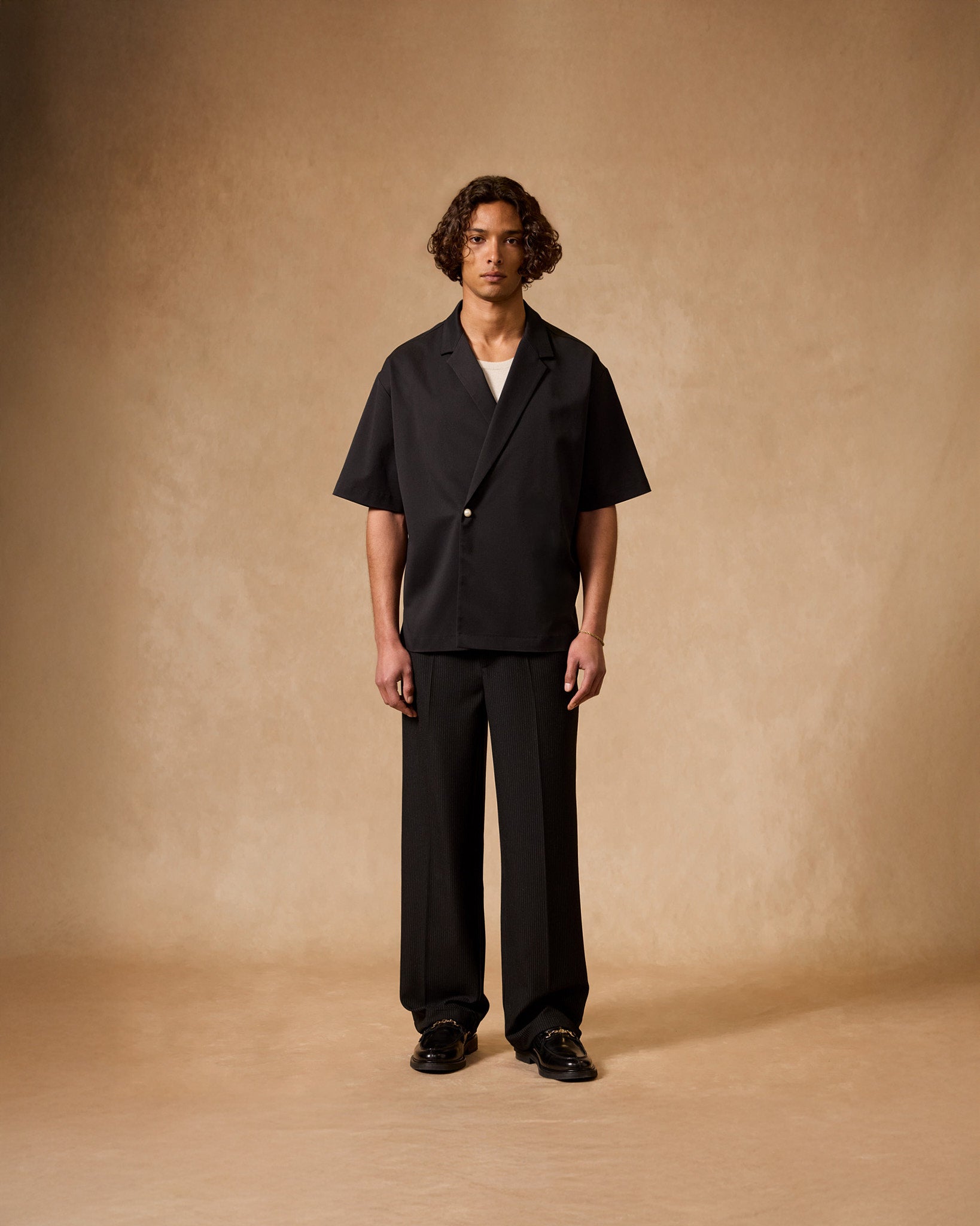 Double Breasted Twill Shirt