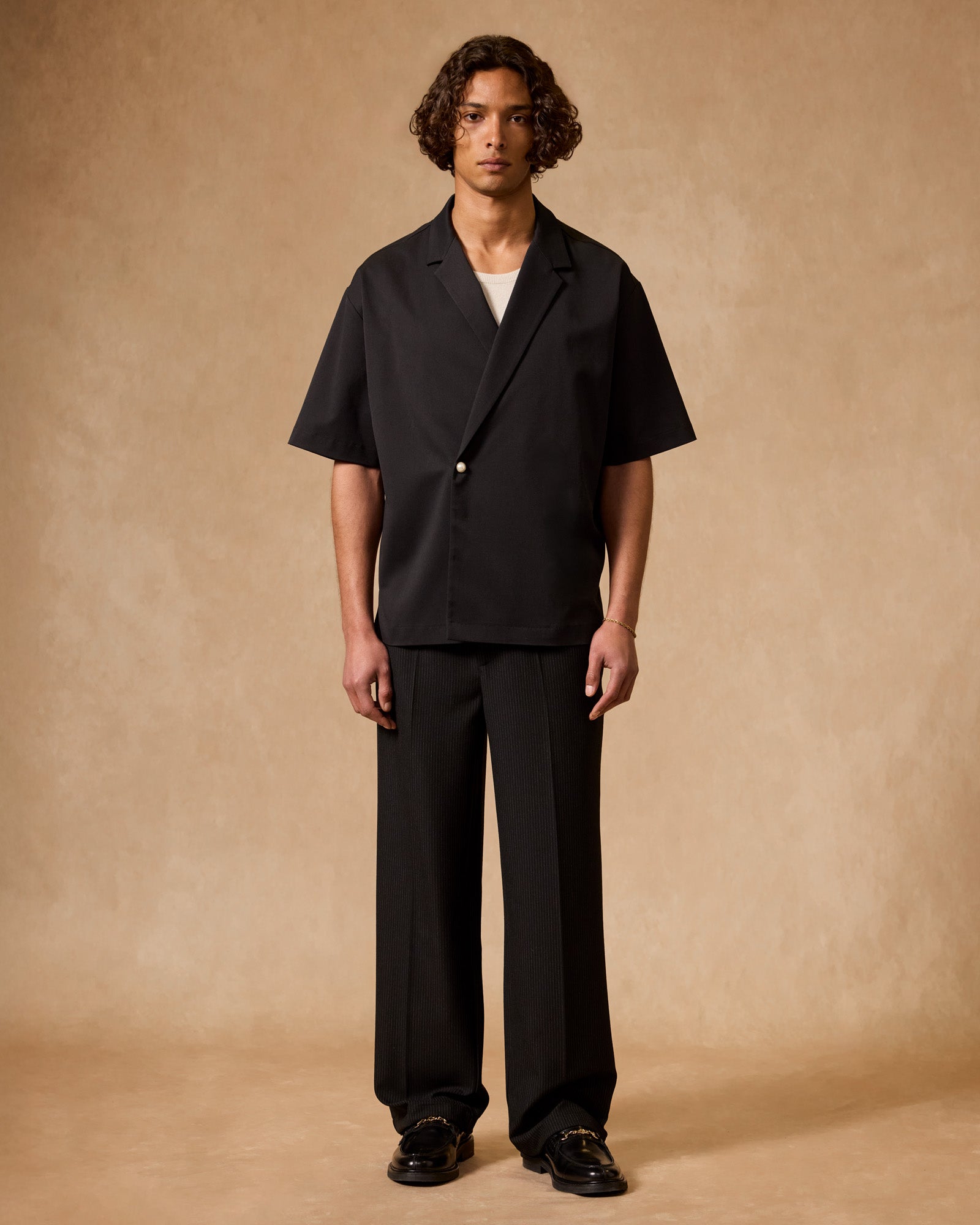 Double Breasted Twill Shirt