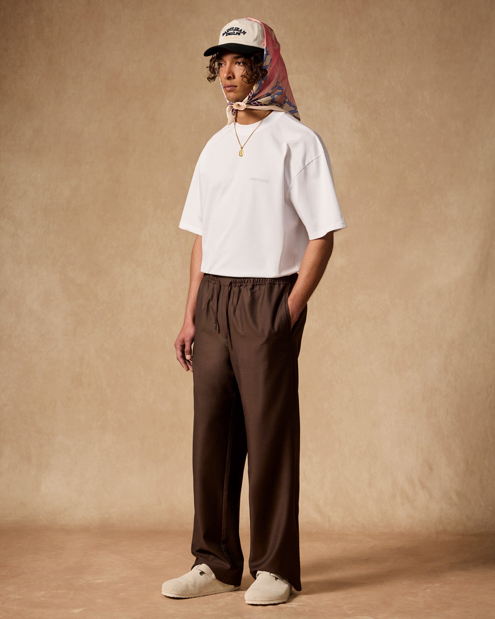 Wool-blend trousers