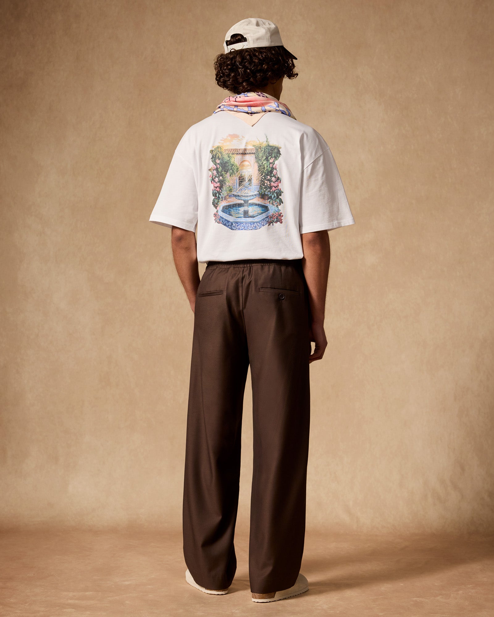 Wool-blend trousers