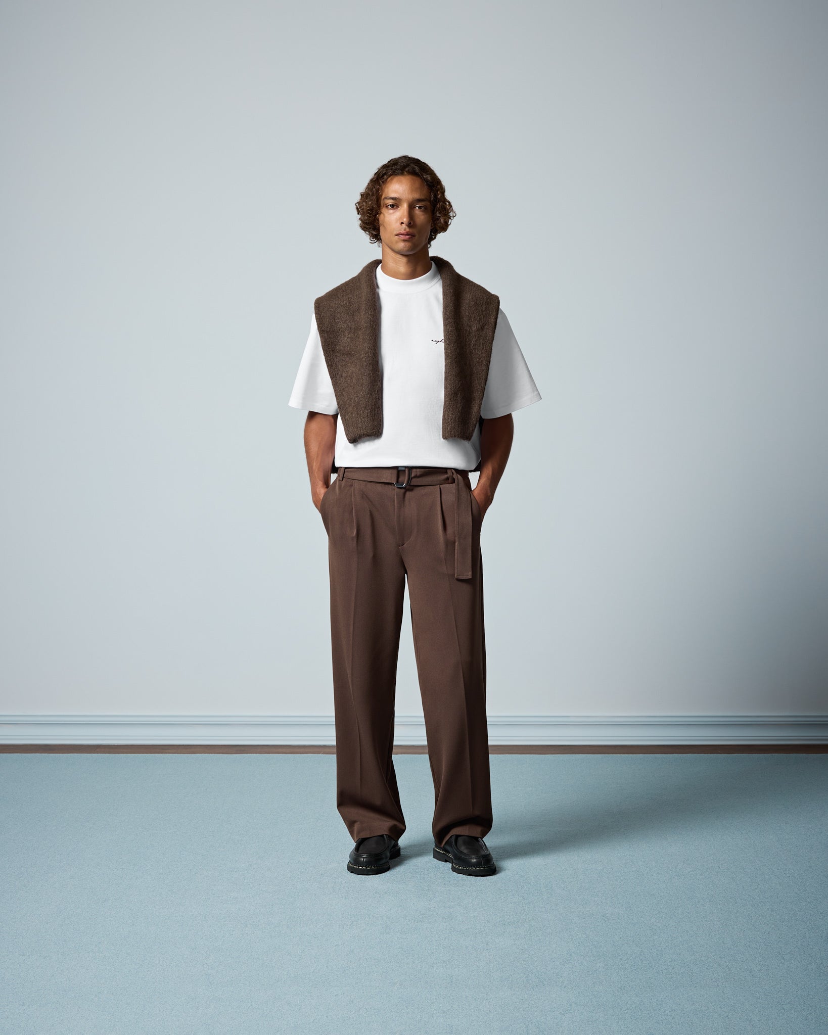 Belted Tailored Pants