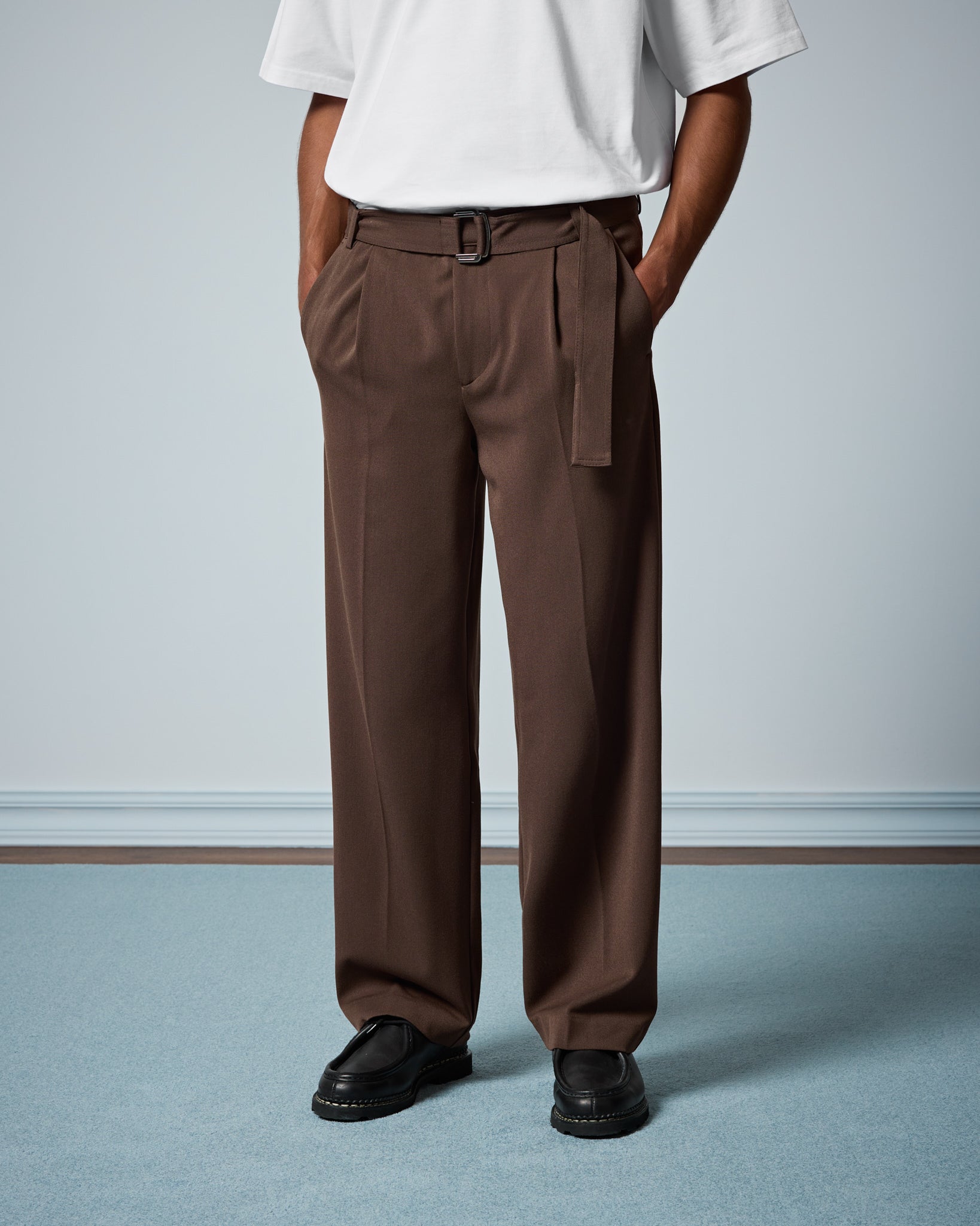Belted Tailored Pants