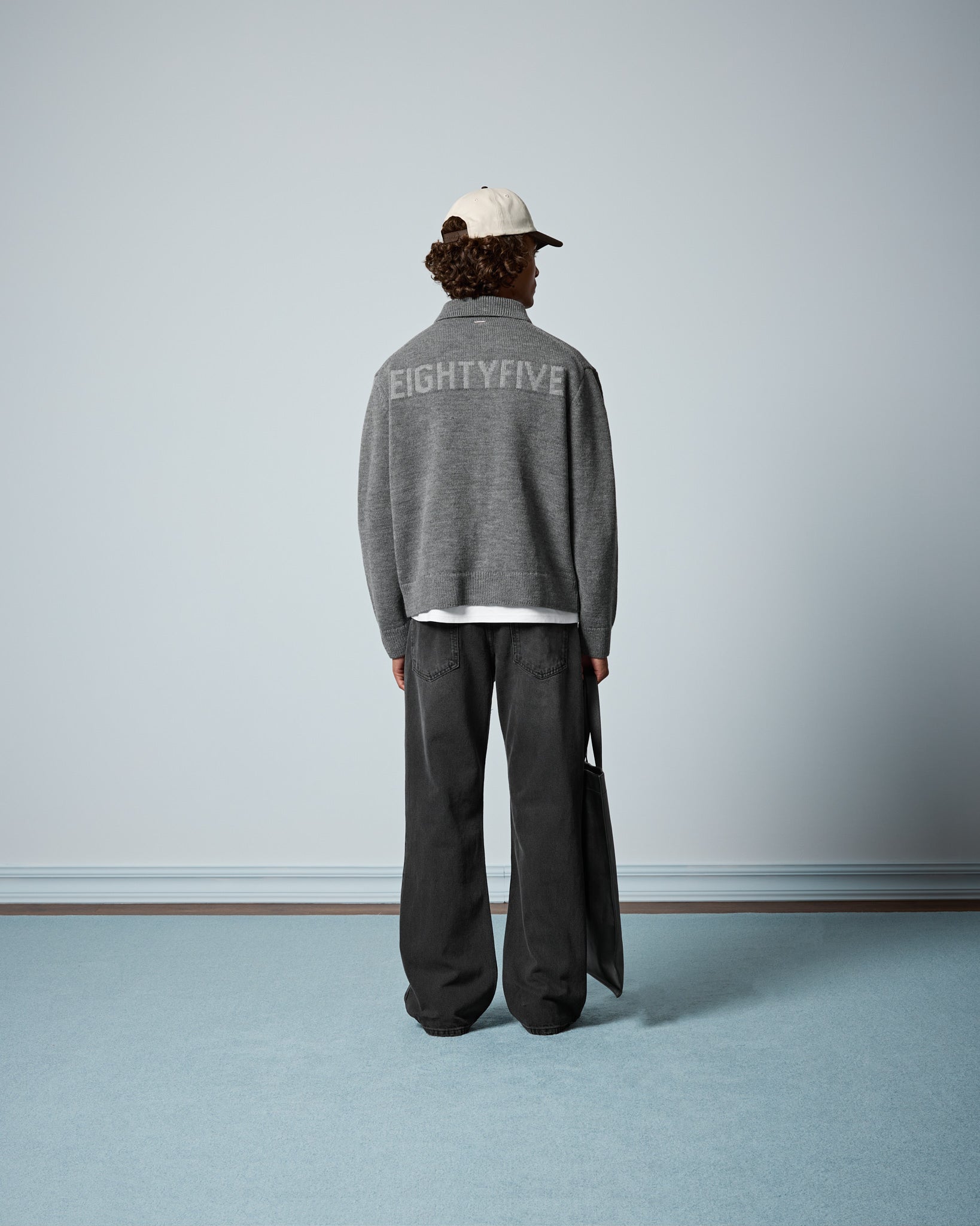 Wool Blend Zip Cardigan