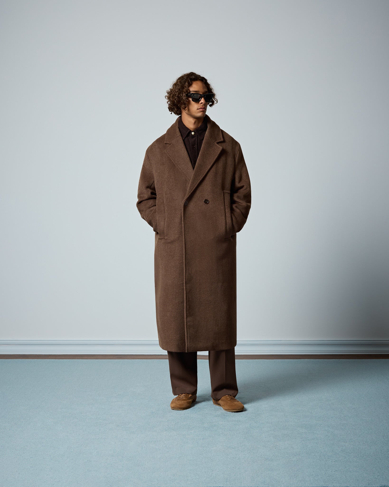 Double-Breasted Wool Coat