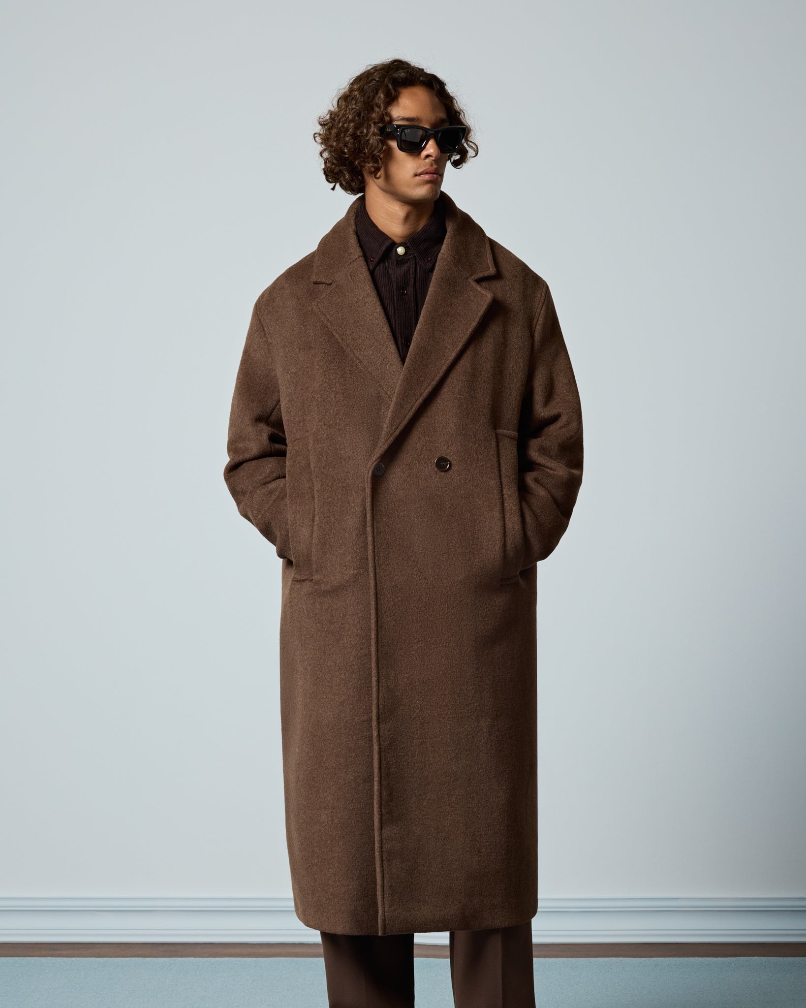 Double-Breasted Wool Coat