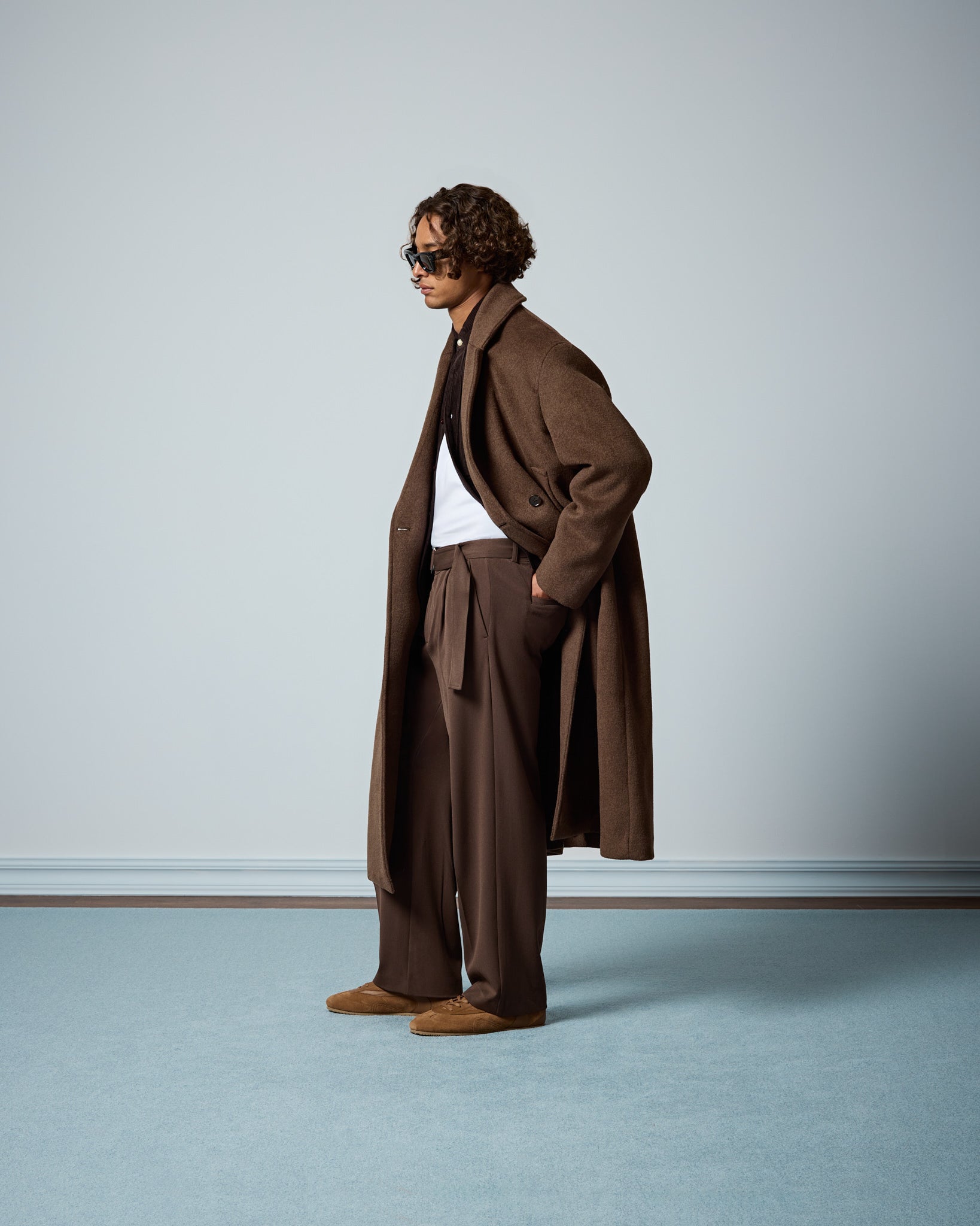 Double-Breasted Wool Coat