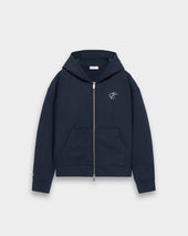 Embroidered Zip Hoodie