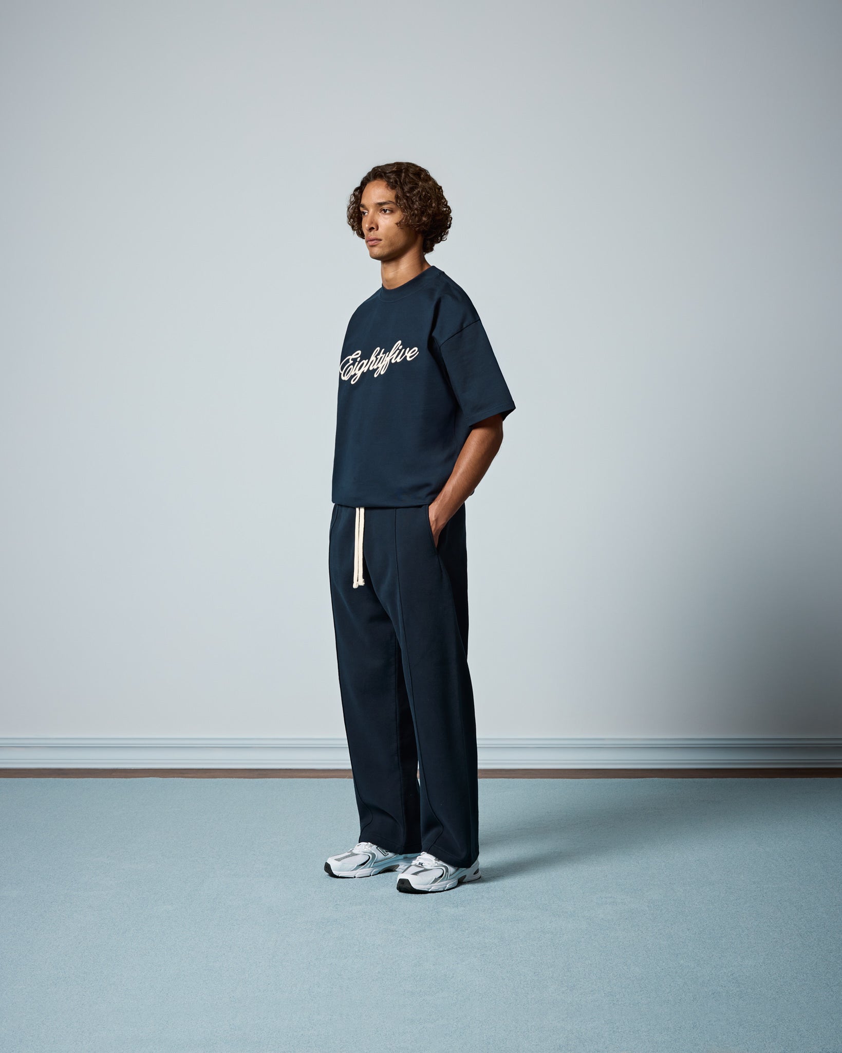 Wide Sweatpants with Seams