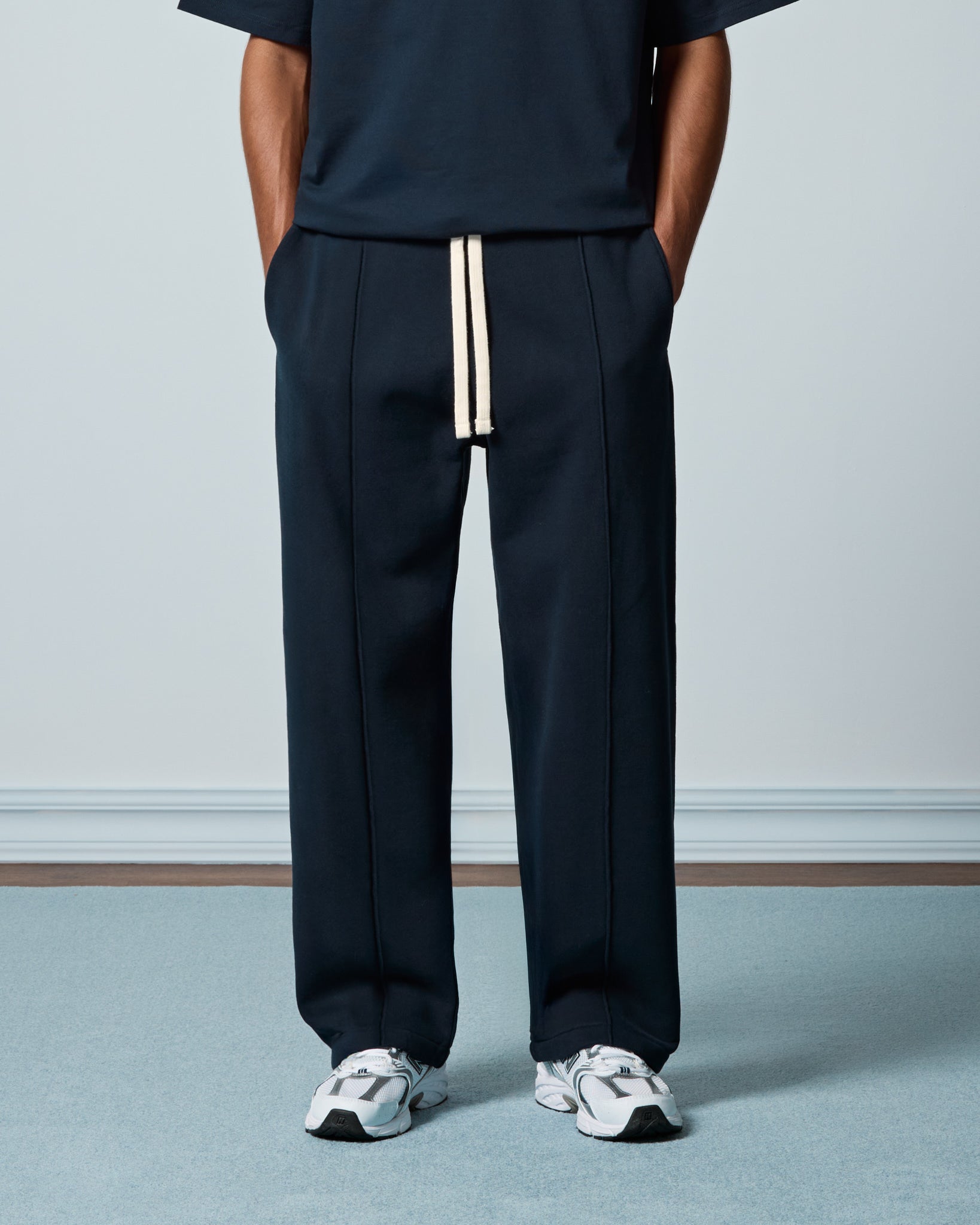 Wide Sweatpants with Seams