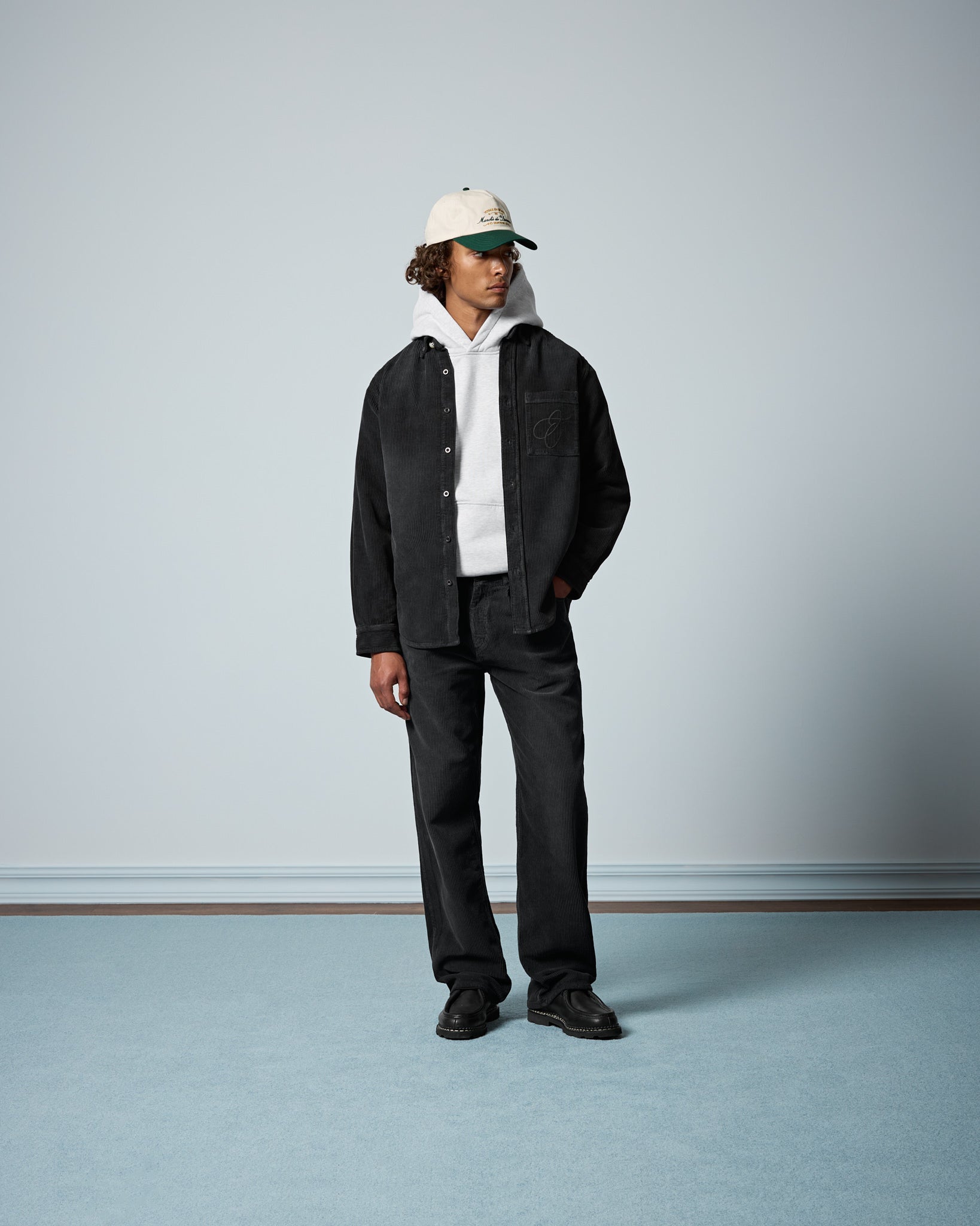 Washed Corduroy Button-Down Shirt