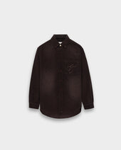 Washed Corduroy Button-Down Shirt