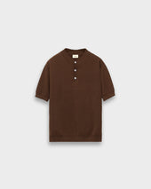 Knitted Henley Polo