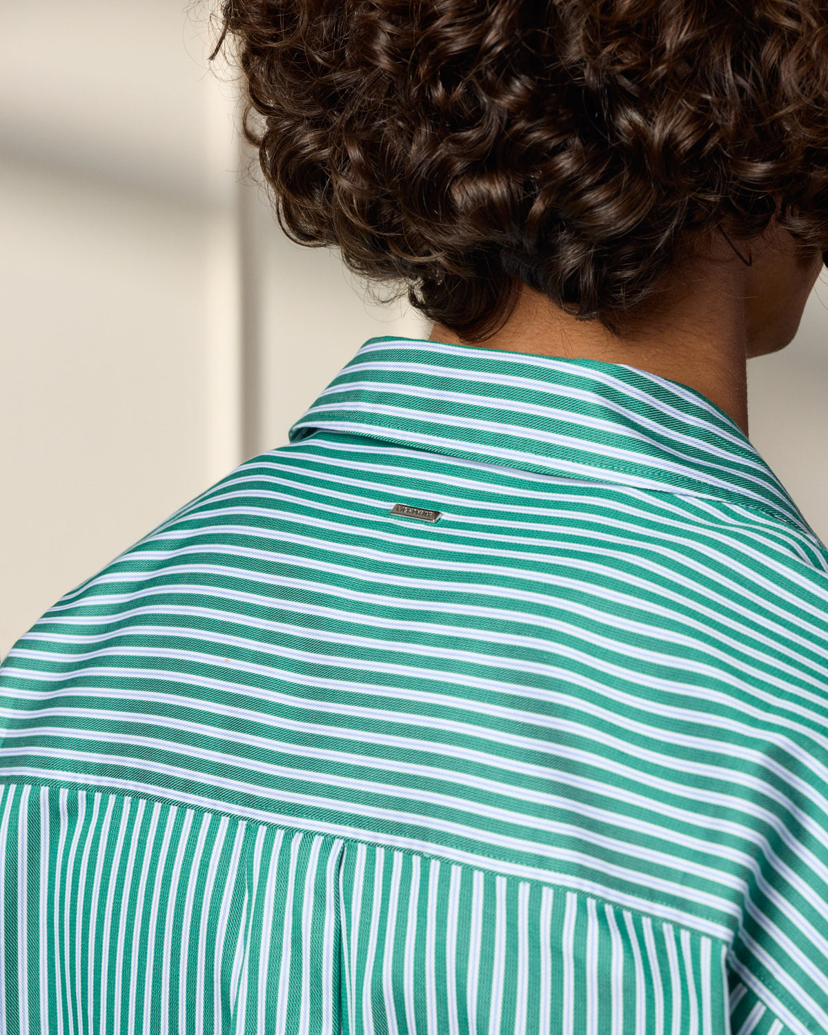 Striped Shirt with Resort Collar – eightyfiveclo