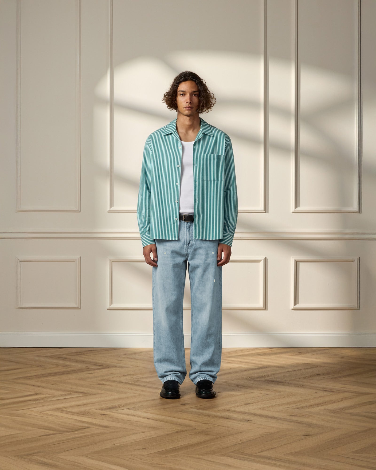 Relaxed Distressed Denim