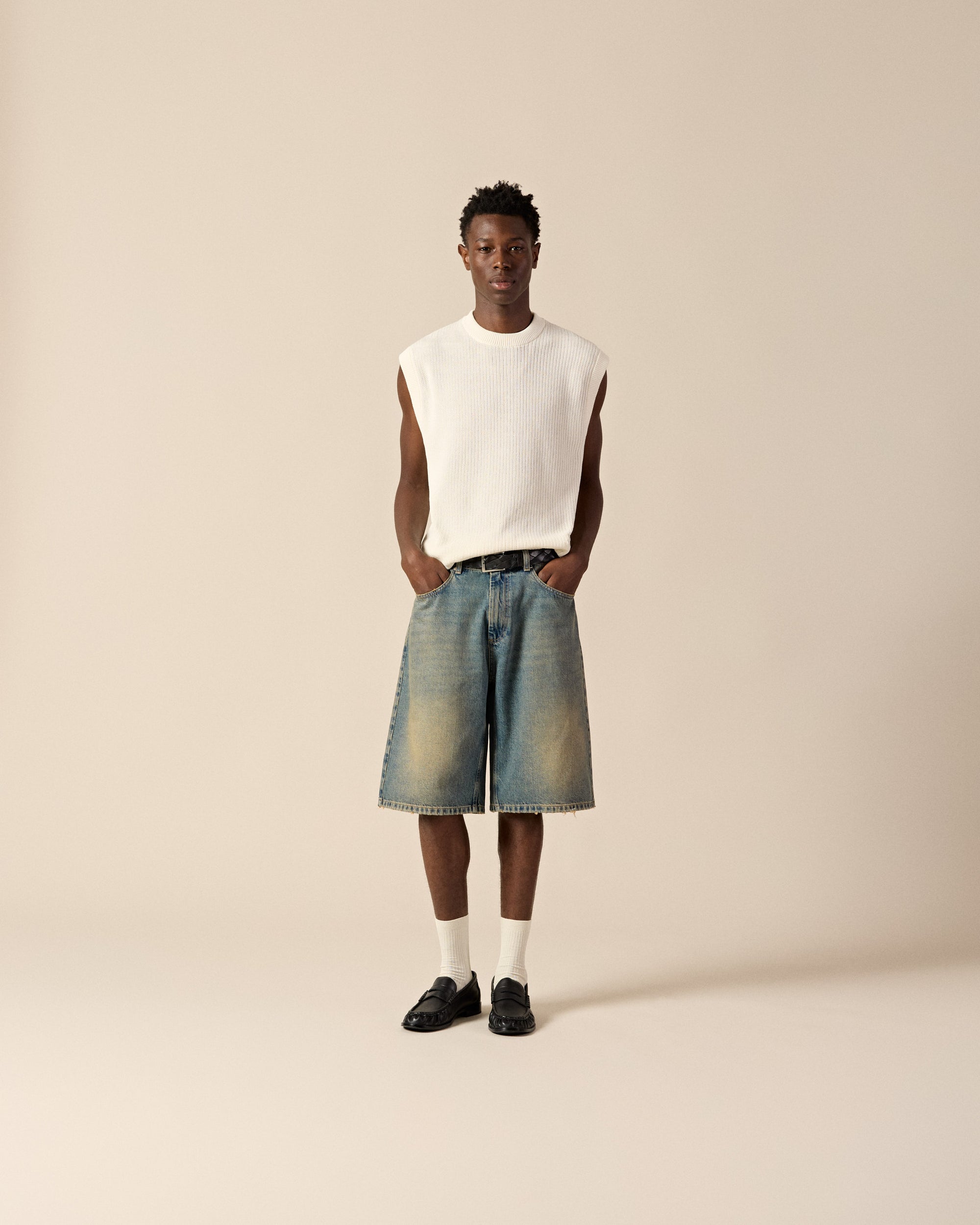 Distressed Baggy Jorts