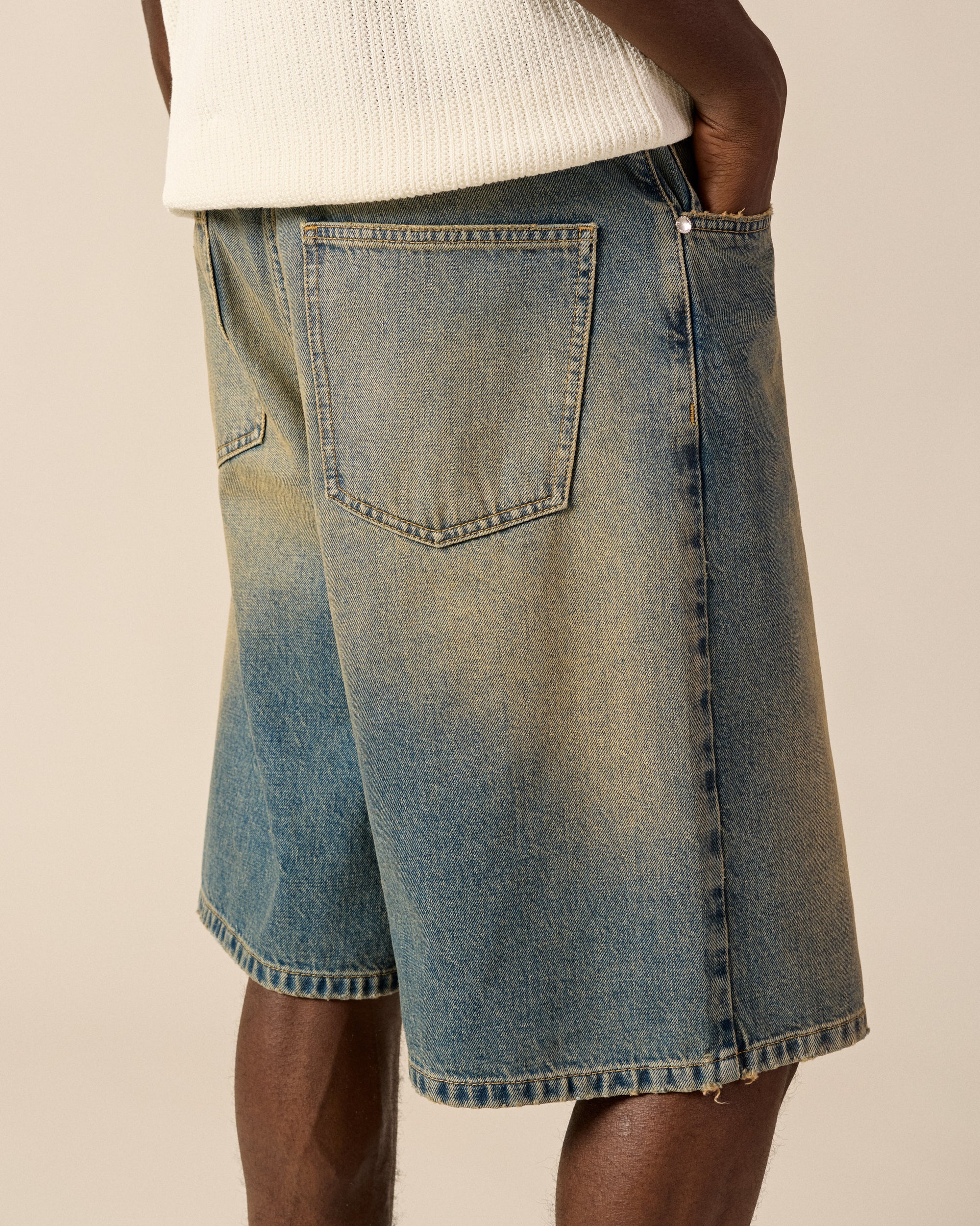 Distressed Baggy Jorts