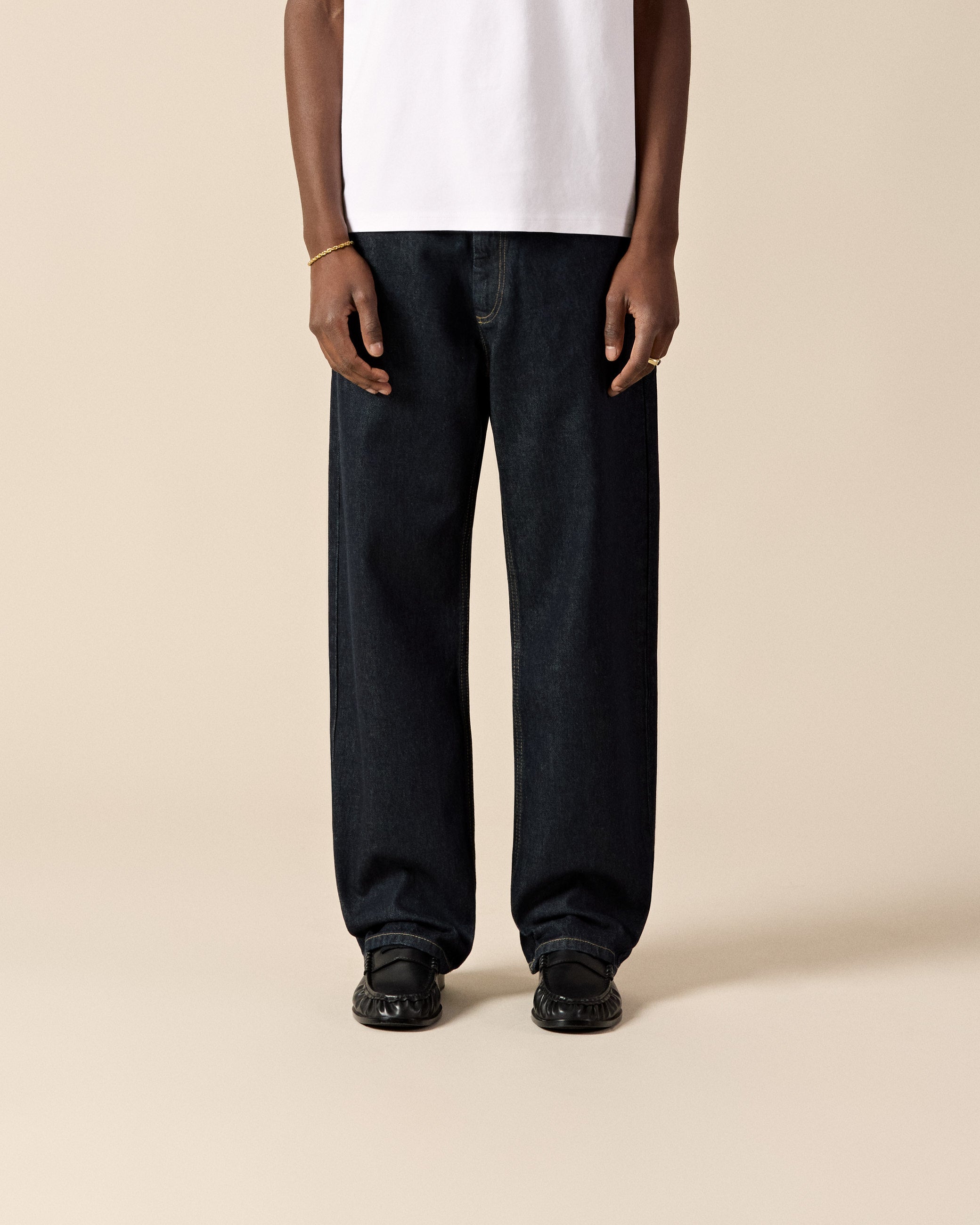 Straight Raw Flared Denim