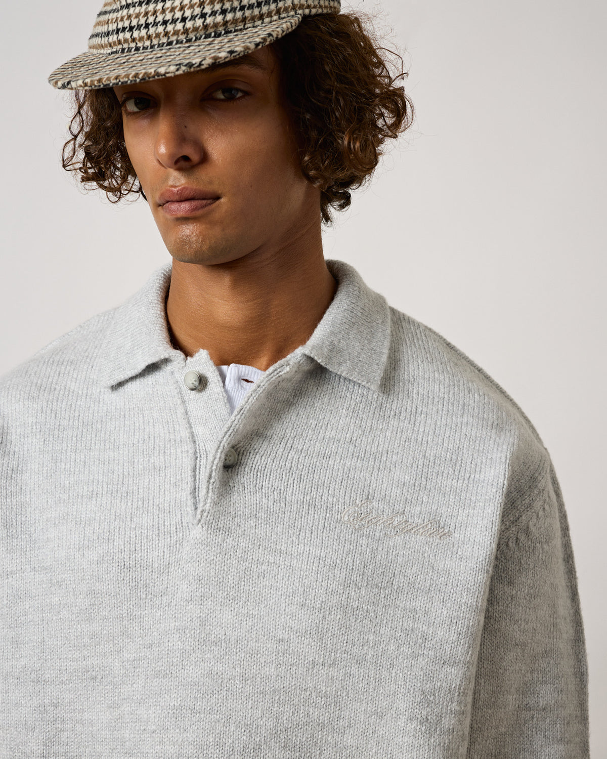 Knit Polo Sweater