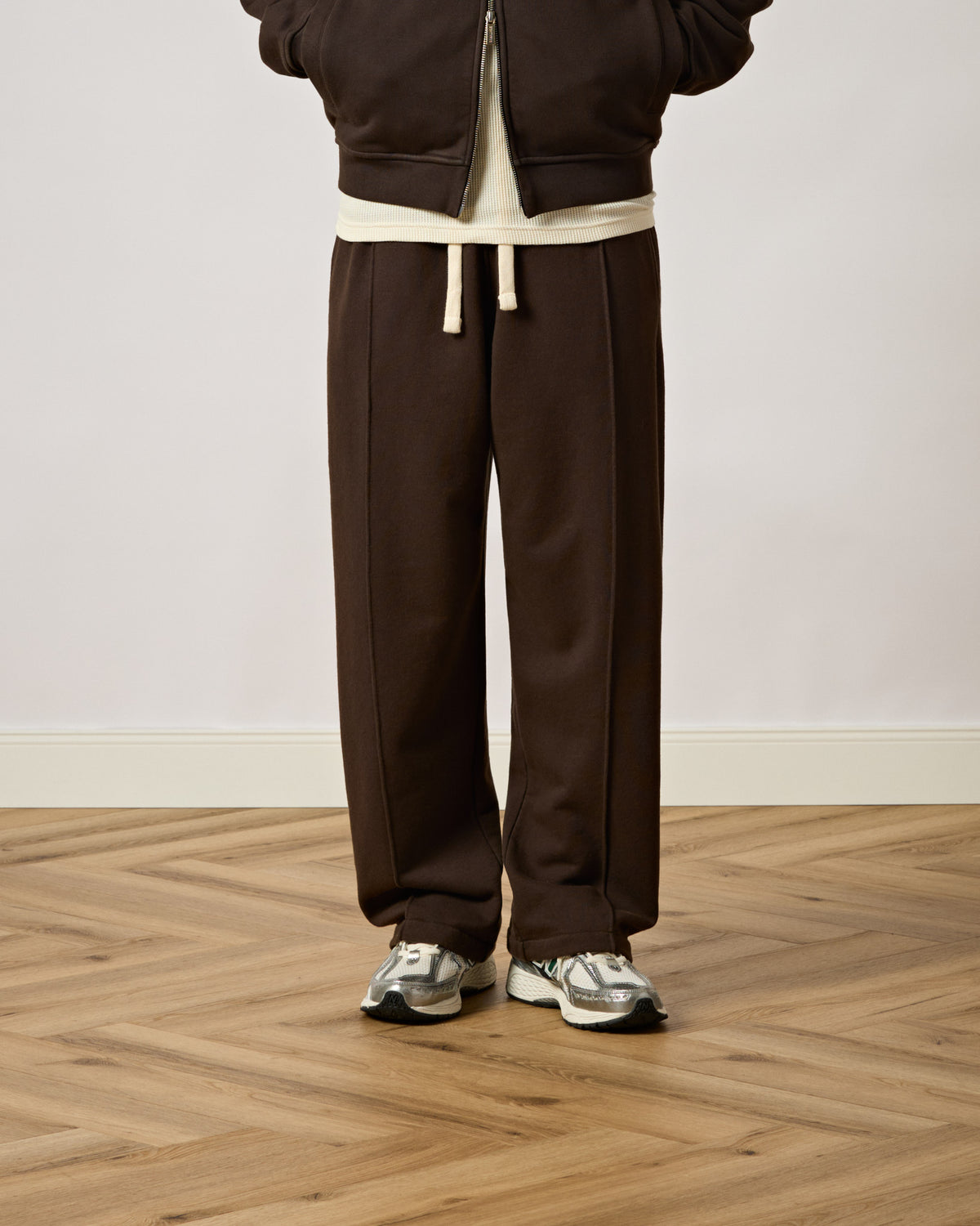 Wide Sweatpants with Seams