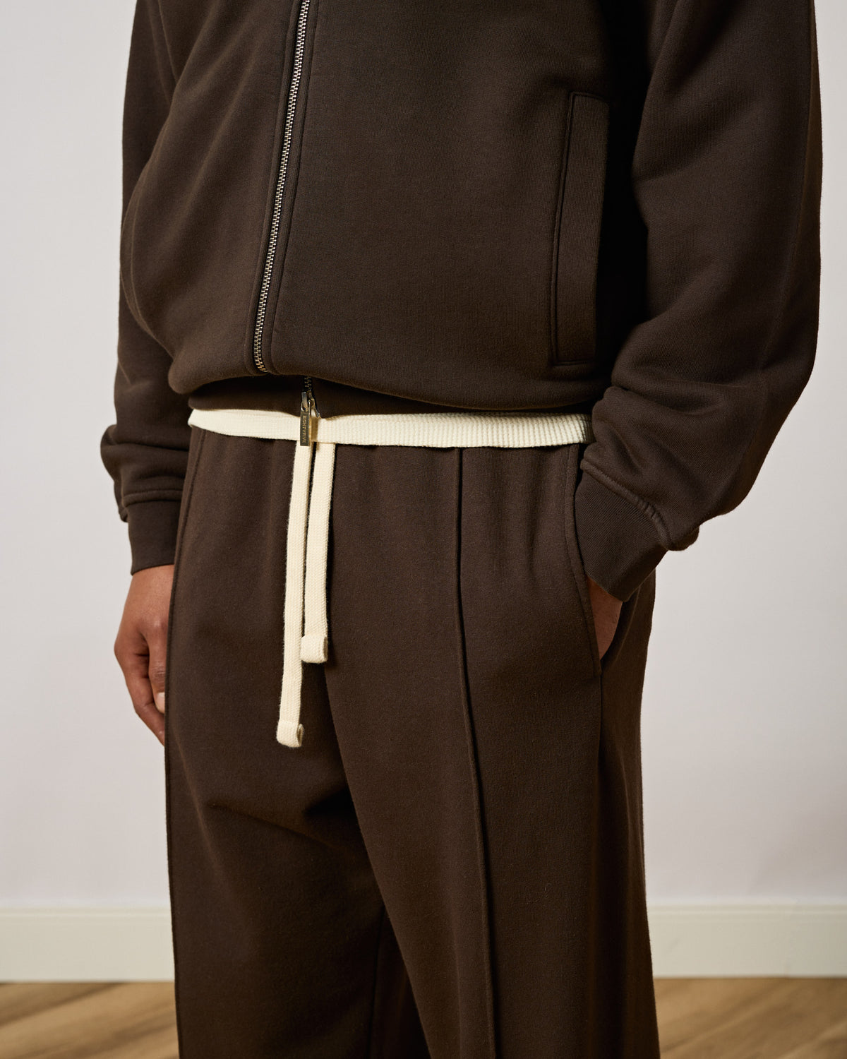 Wide Sweatpants with Seams