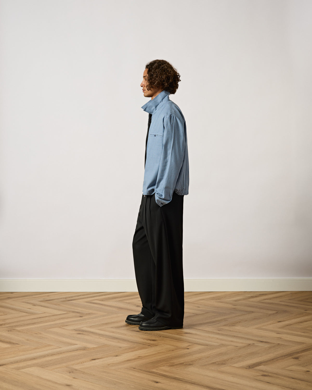 Checked Zipped Shirt