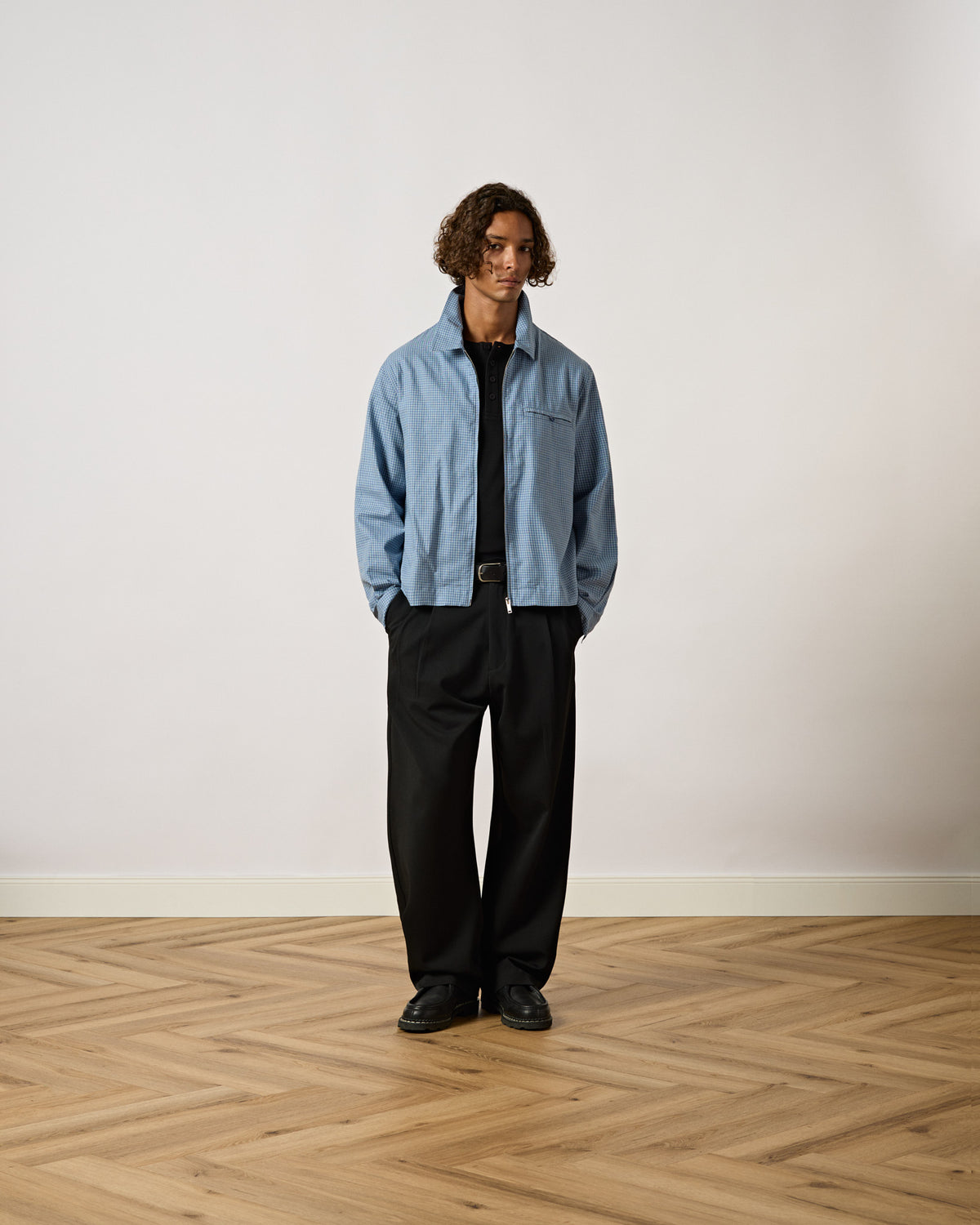Checked Zipped Shirt