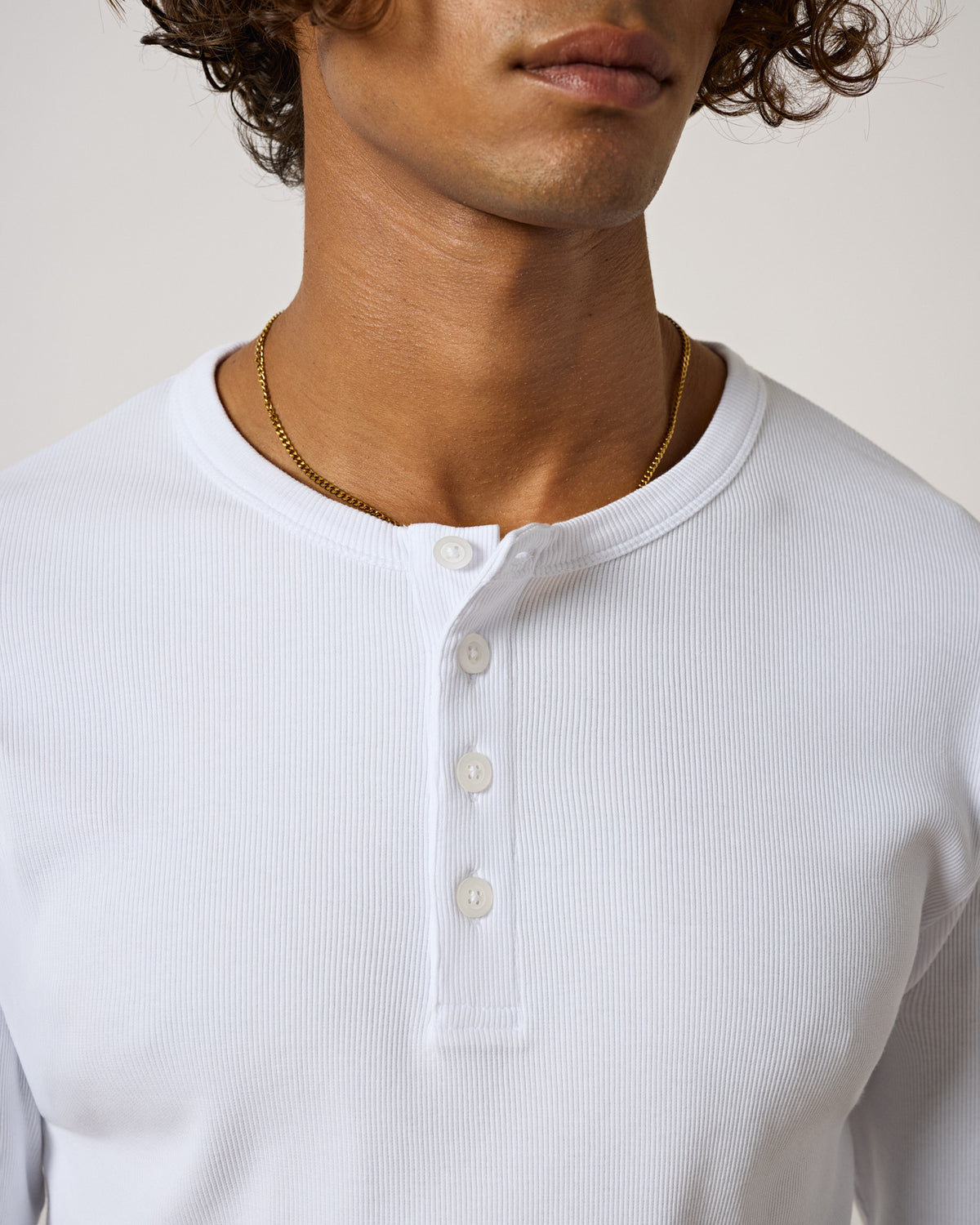 Rib Henley Longsleeve