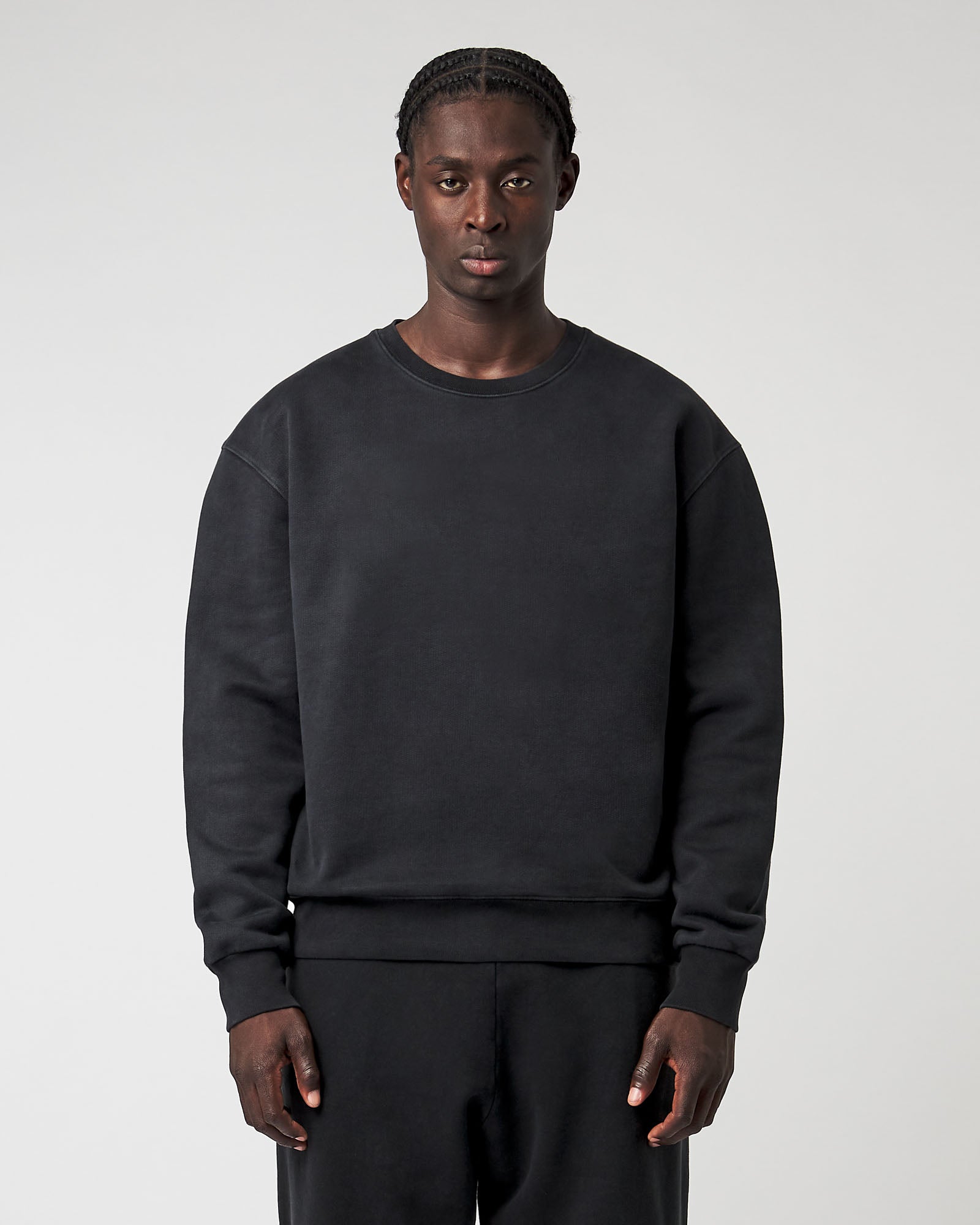 Heavy Dark Grey Basic Sweater