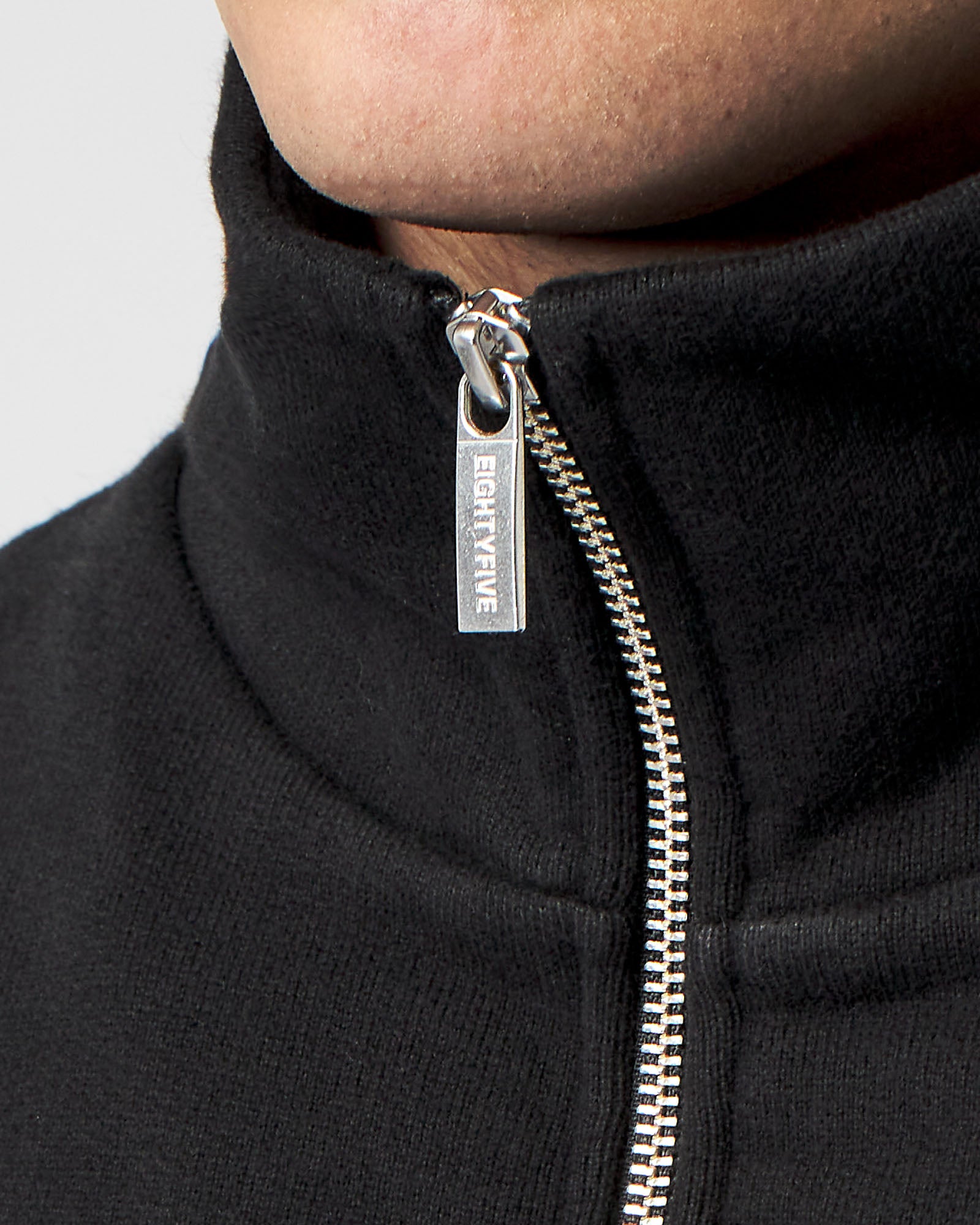Heavy Wide Half Zip Sweater
