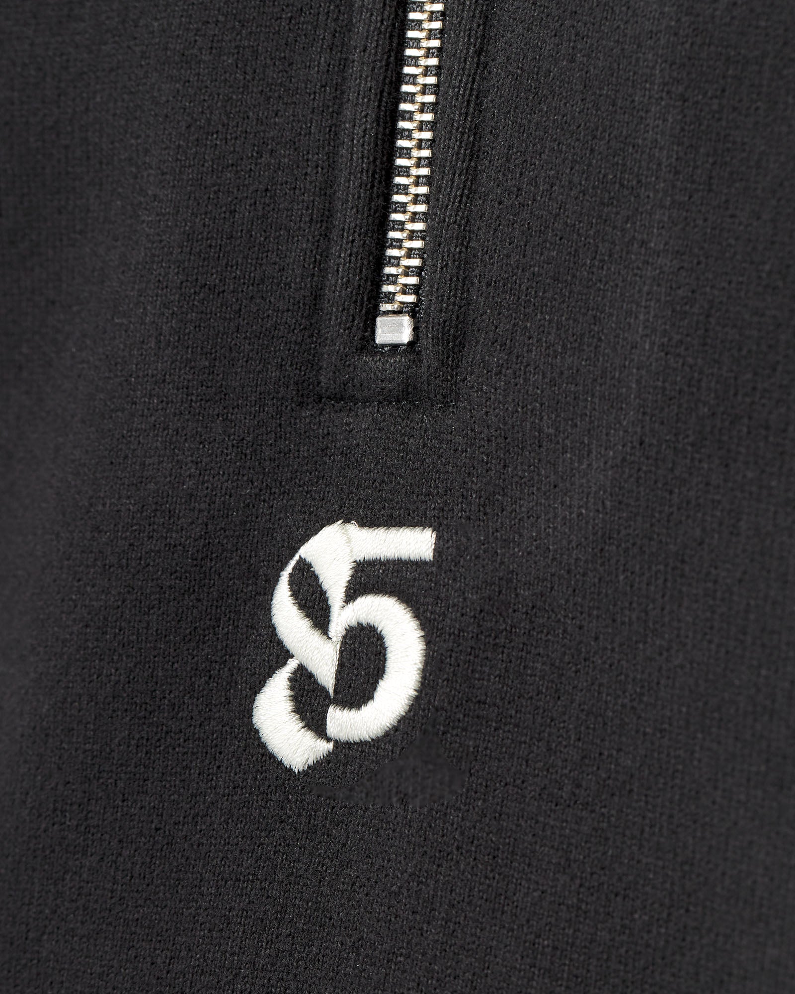Heavy Wide Half Zip Sweater