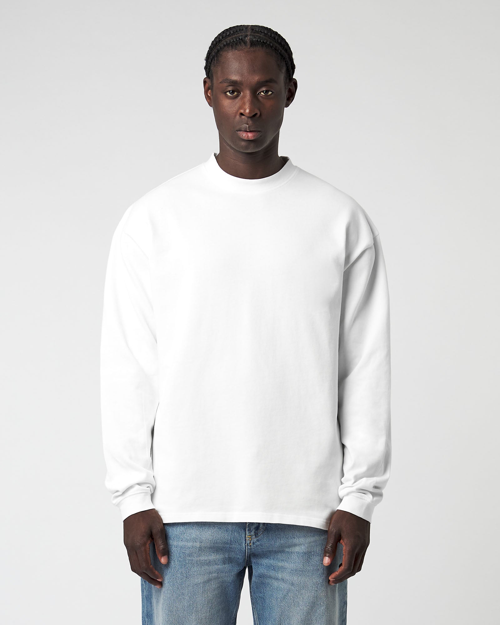 Heavy White Basic Longsleeve