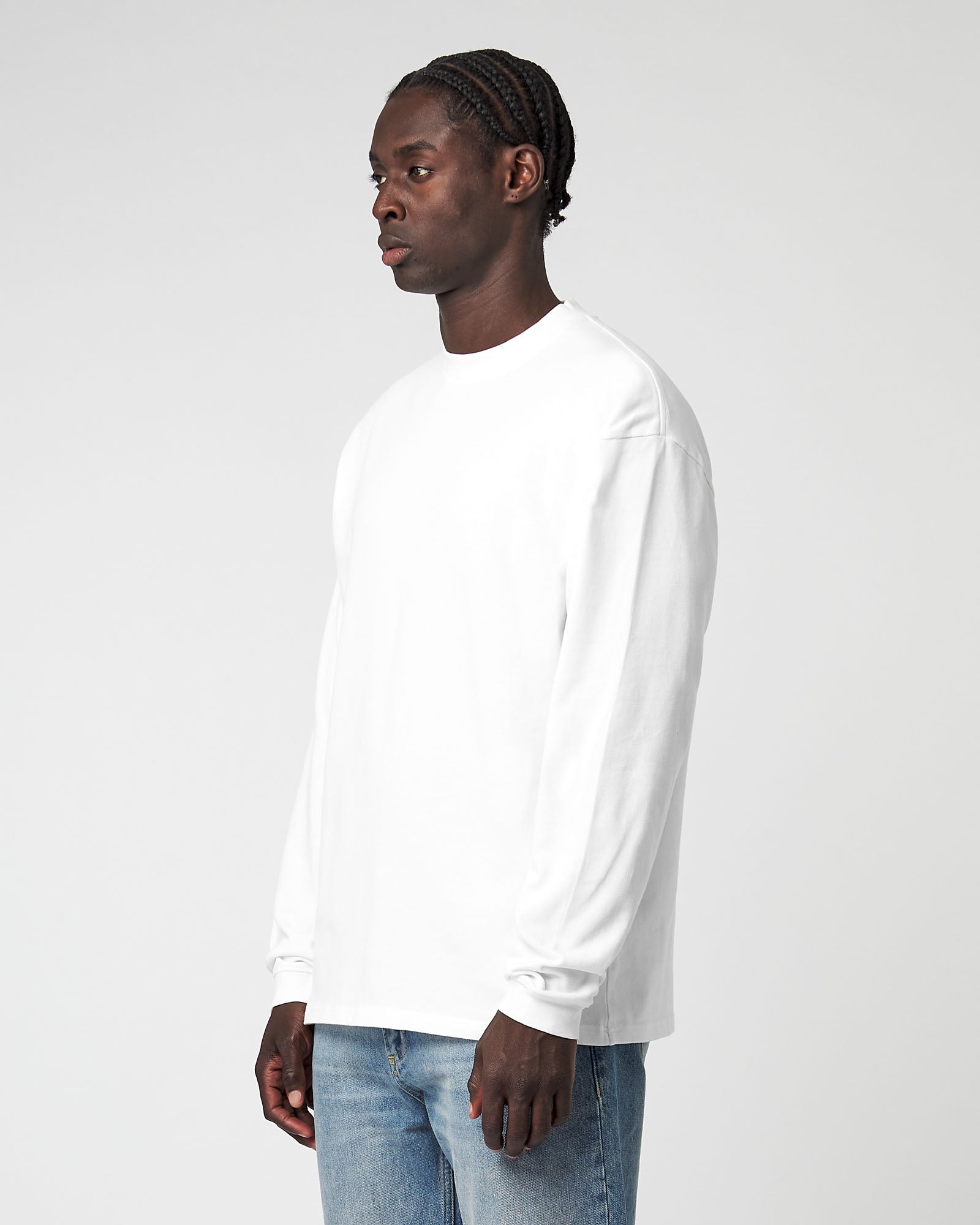 Heavy White Basic Longsleeve