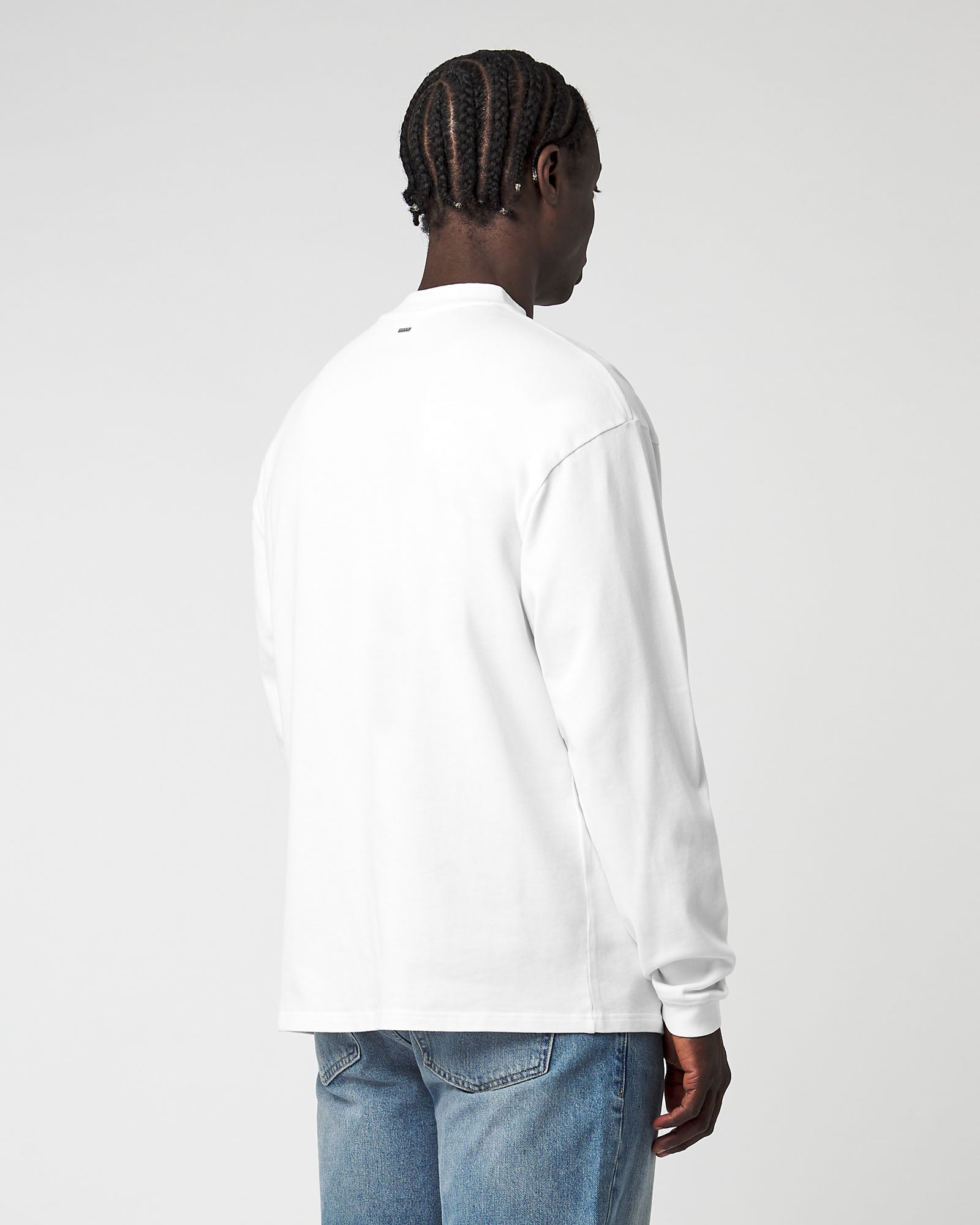 Heavy White Basic Longsleeve