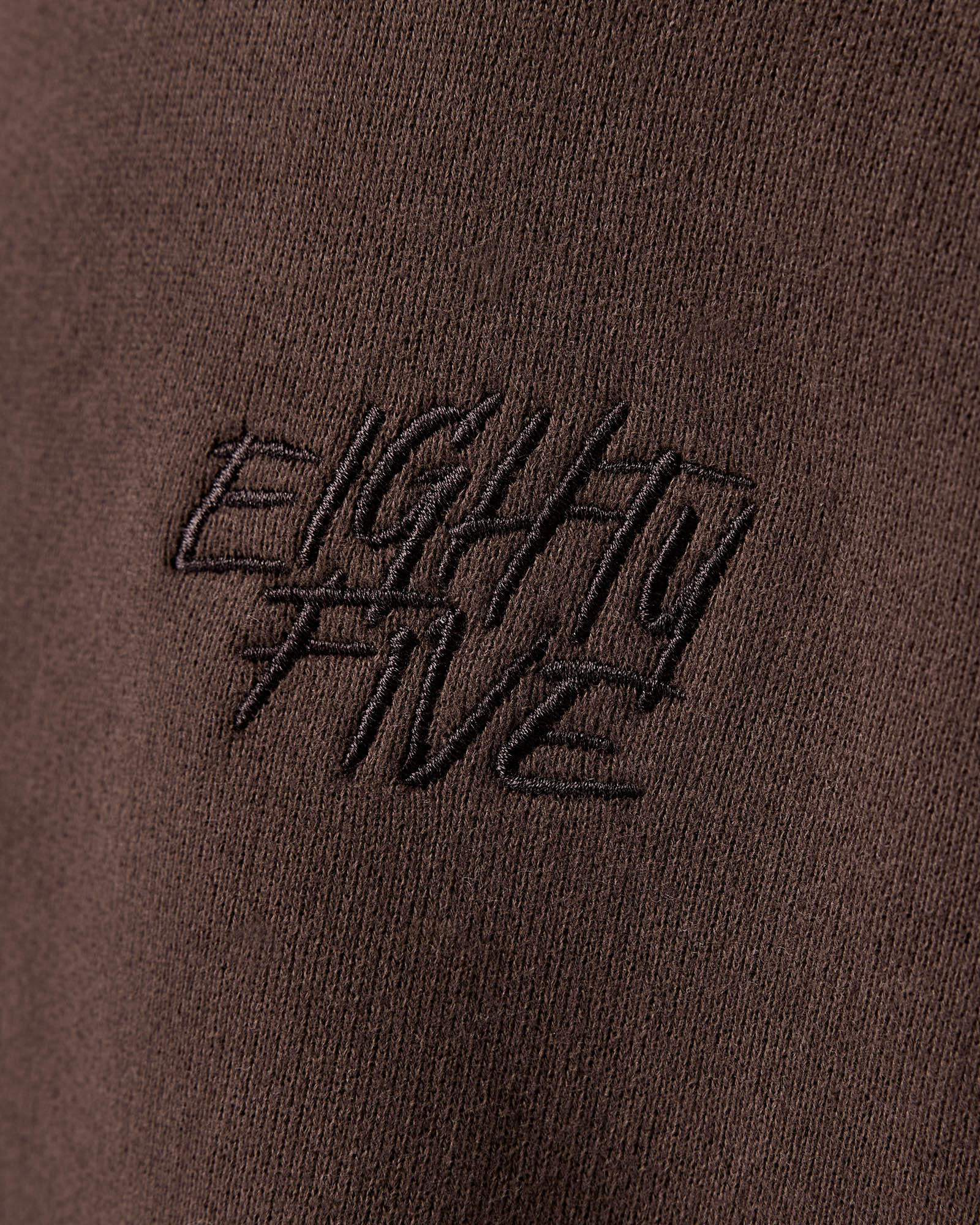 Heavy Chocolate Brown Logo Tee – eightyfiveclo