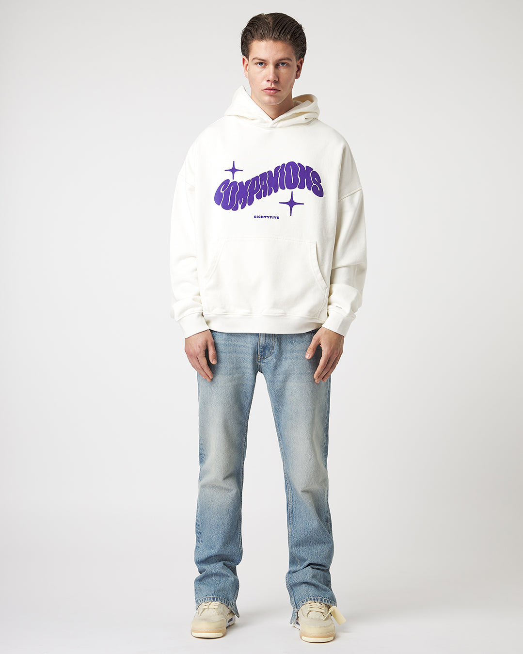 Washed Zipped Jeans