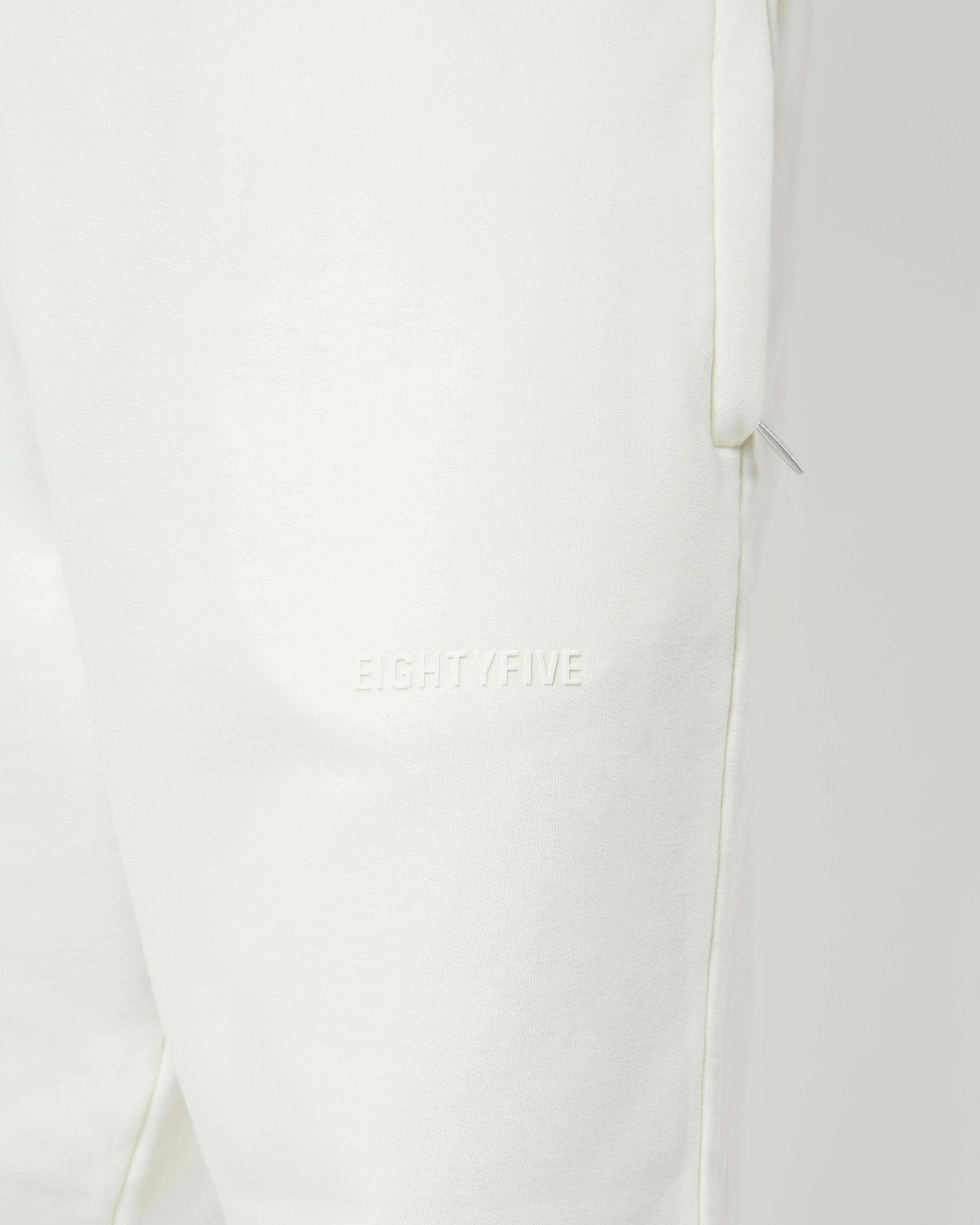Wide Off White Basic Sweatpants