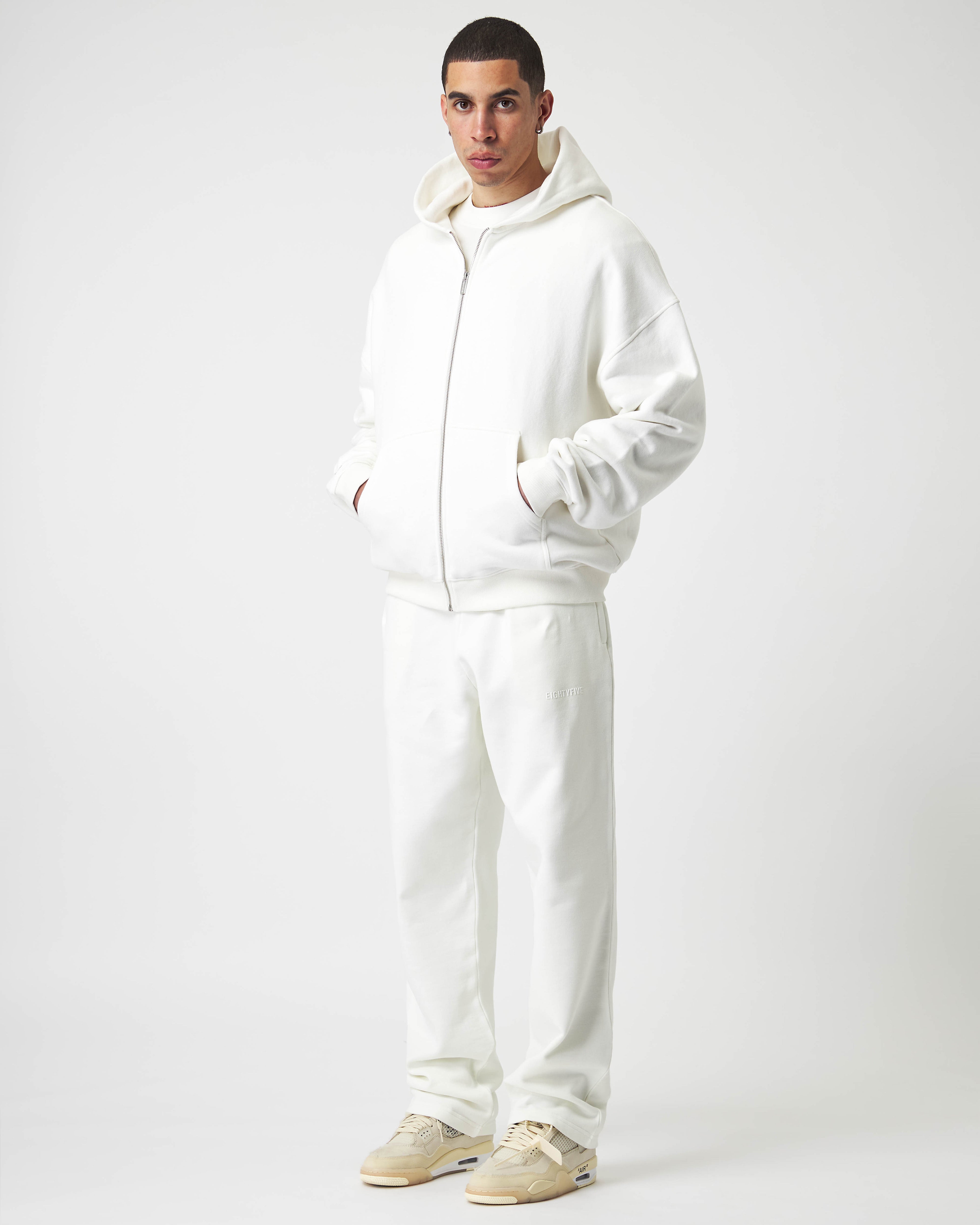 Basic white on sale sweatpants