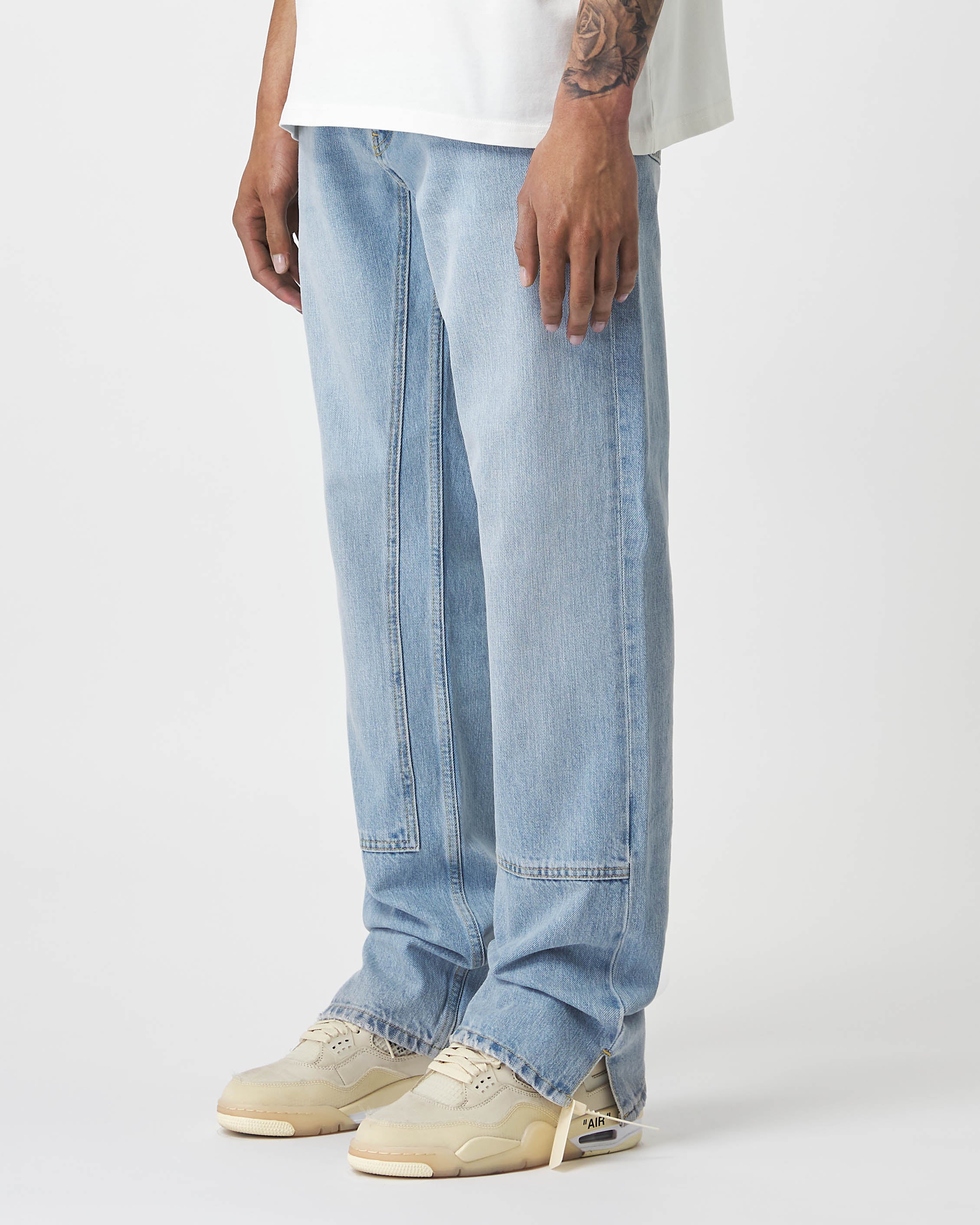 Straight Split Carpenter Jeans