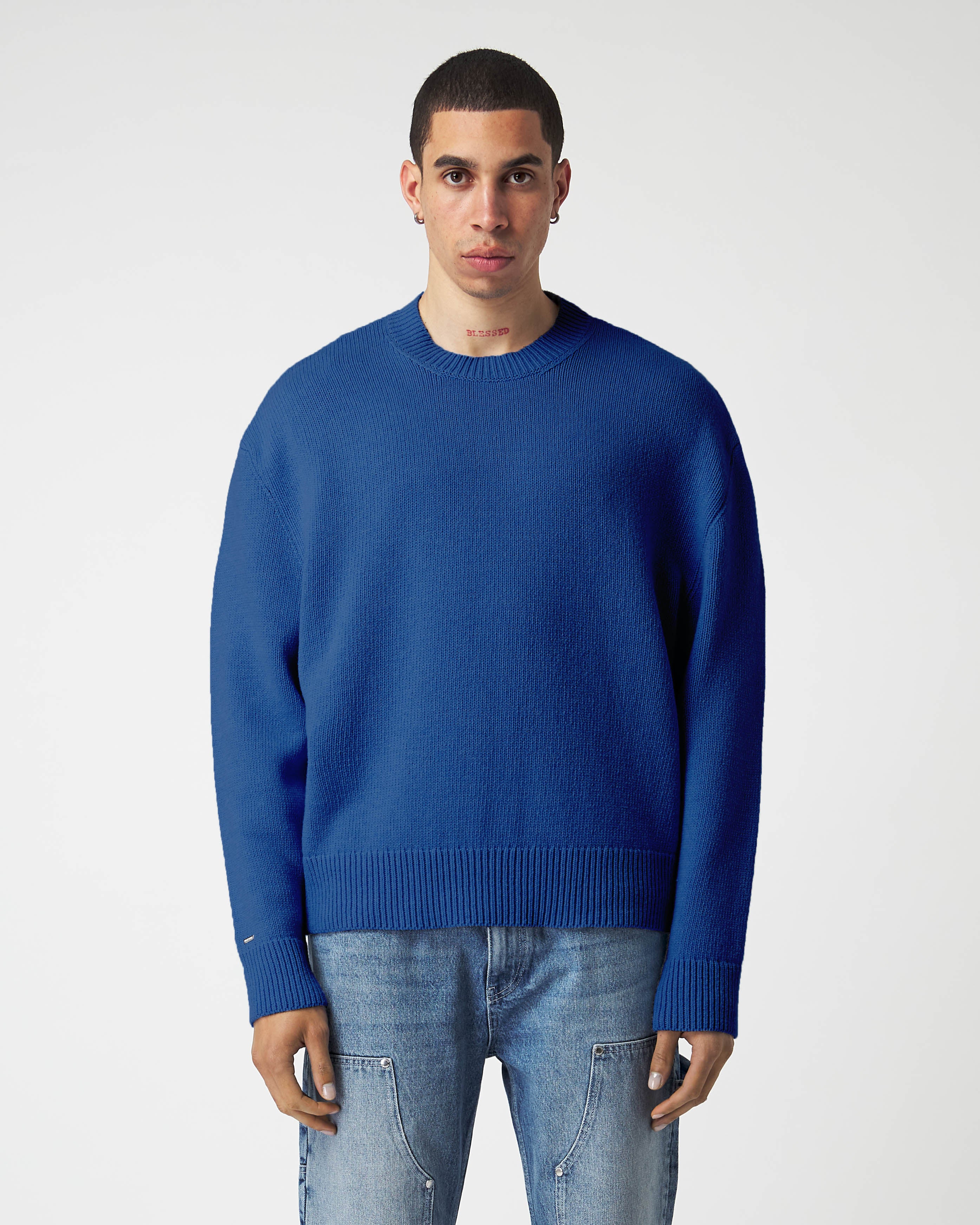 Royal Blue Knit Sweater